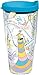 Tervis 1131383 Dr. Seuss - Oh the Places You'll Go Tumbler with Wrap and Turquoise Lid 24oz, Clear