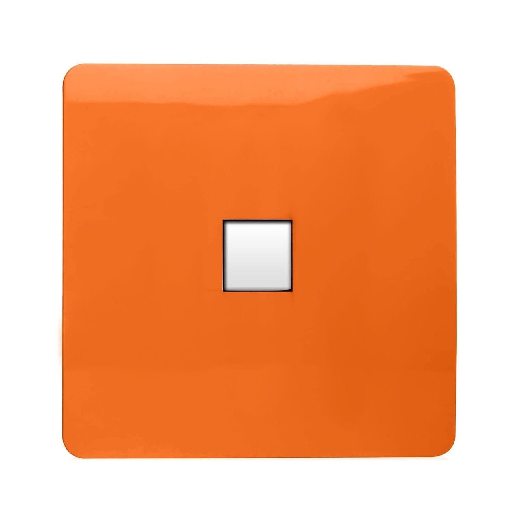 Trendi Switch1 Gang RJ45 Cat 6 Modern Designer PC Ethernet Socket in Orange