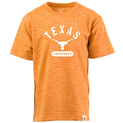 Wes and Willy NCAA Kids S/S Cloudy Yarn Tee,Texas Longhorns,L,TX Orange