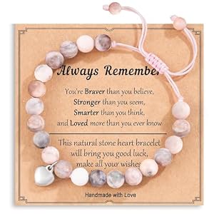 roze natuursteen armband sieraden kaart verjaardagscadeaus voor meisjes meisjes verjaardagscadeau-ideeën voor dochtercadeaus voor beste vrienden