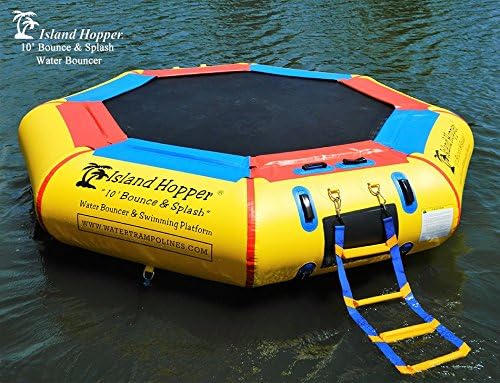 Island Hopper 10' Bounce N Splash Padded Water Bouncer