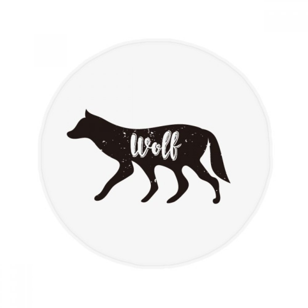 Tapis loup noir et blanc pour porte d'entrée et salon, ambiance chaleureuse
