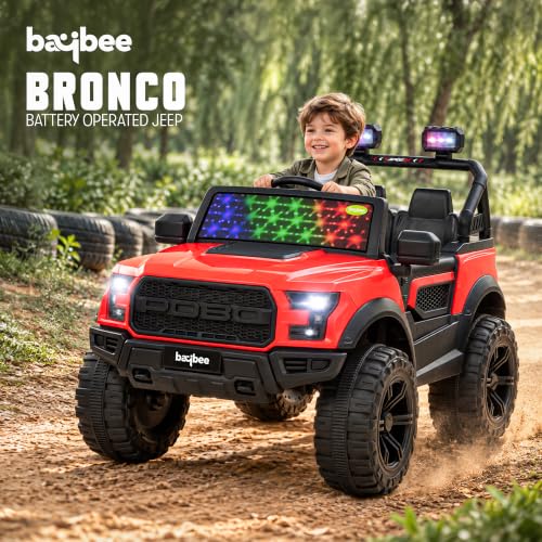 Baybee Bronco Battery Operated Electric Ride on Toy Jeep - Image 3