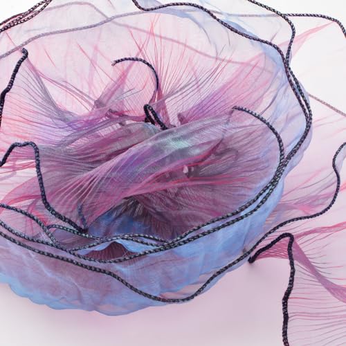 URROMA 5 Yards Retro Ruffle Pleated Chiffon Trim - Image 3