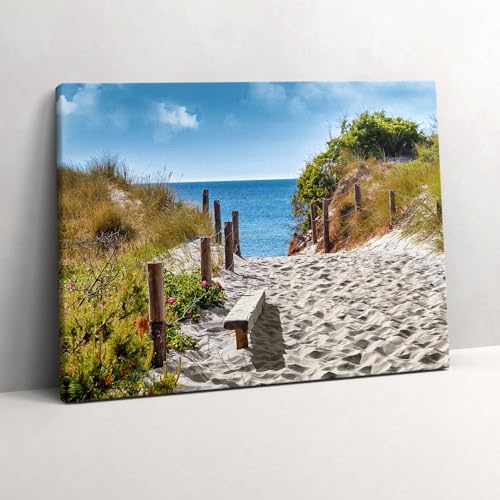 Tableau photo sur toile 80x60cm de mer pour salon - Décoration Wallfluent