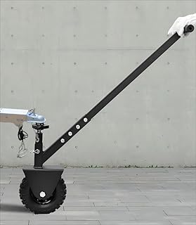 Trailer Dolly with 2 Inch Ball, Utility Trailer Mover Dolly with Pneumatic Casters Tire, 350 lbs Capacity, Adjustable 16.5"-22" Height, Tow Dolly for RV and Boat