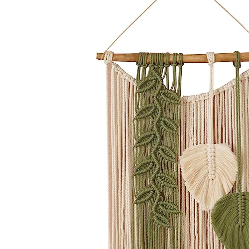 Generic Pendurar na parede macramê tapeçaria tecida estilo boho borlas pingente boêmio macramê arte