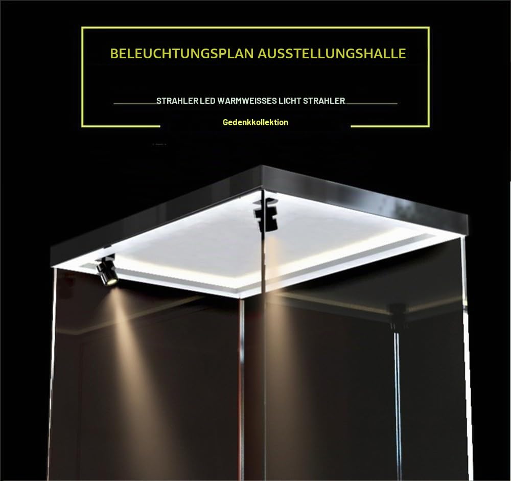 Acryl Vitrine Kompatibel Mit Le-go 10294 Titanic Bausteinmodell, Staubdichte Transparente Modellbox Mit Spotlight (Nur Vitrine, Modell Nicht Im Lieferumfang Enthalten) A