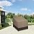 Easy-Going Outdoor Chair Cover Waterproof, Heavy Duty Patio Chair Cover, Windproof Outdoor Furniture Cover with Air Vent (2 Pack-33.5Wx31.5Dx36H inch, Camel/Dark Brown)