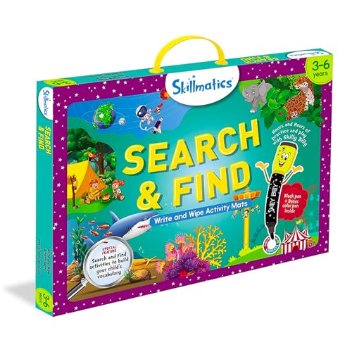 Skillmatics SKILL69SFB Preschool Learning Activity - Search And Find Educational Game, Perfect For Kids, Toddlers Who Love Toys, Art And Craft Activities thumb #5