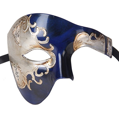 Xvevina metà viso maschera veneziana uomini