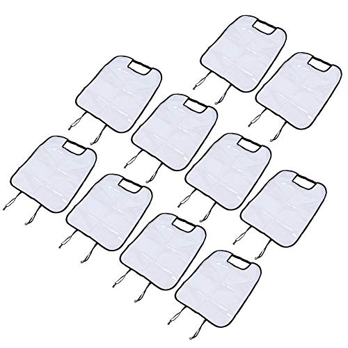 CFTGIW 10pcs Seat Back Protective Clean Cover Child Baby Kick Anti Dirty Mud Mat for Car Truck SUVBlack by Kids That The of Away Car Keep Your Dirt and Mud Seat Back Protector Cover for (Black)