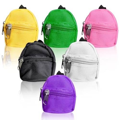 WANDGU Flerfärgad docka ryggsäck mini dragkedja leksaker