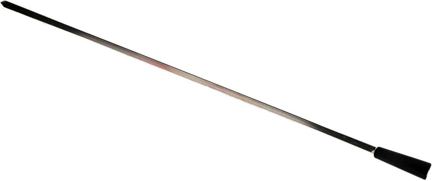OneGrill 37 Inch x 5/16 Inch Square Chrome Steel Grill Rotisserie Spit Rod - Grills up to 30 inches Wide. Not for Weber.