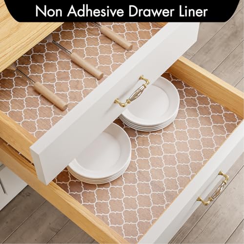 Cooyes BT Shelf Liner – Non-Adhesive Shelf Liners For Kitchen Cabinets – Waterproof Shelf Paper thumb #1