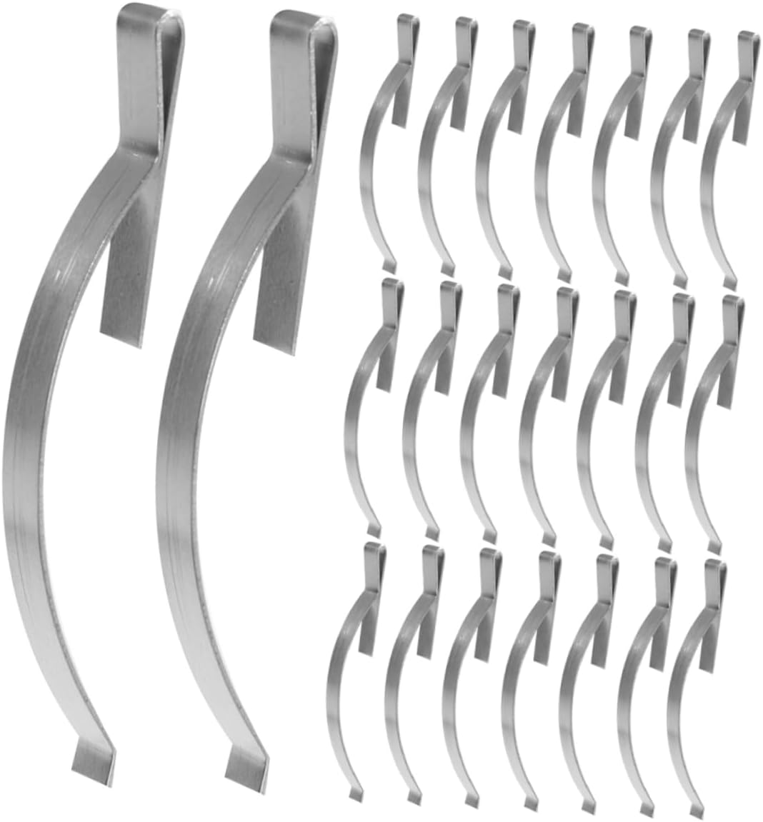 100pcs Replacement Window Screen Springs Flat Window Screen Clips Tension Spring Corner Mount for Tension