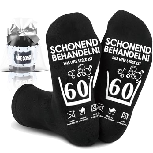 Johiux 60.Geburtstagsgeschenk Für Männer,Geburtstag Socken Herren,Lustige Geschenk Geburtstag Männer,Geschenk 60 Geburtstag Mann