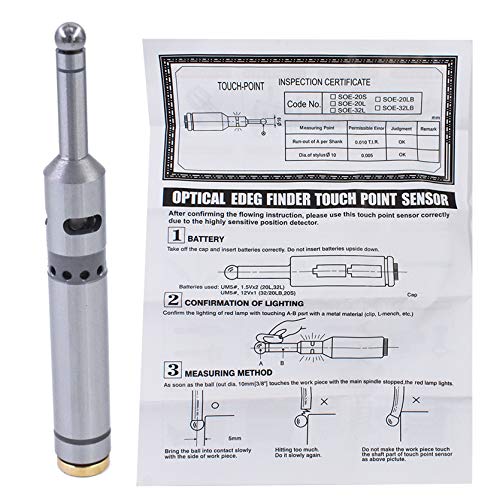 TINVHY Led Beep Touch Point Sensor Precision Electronic Edge Finder CNC Machine Milling