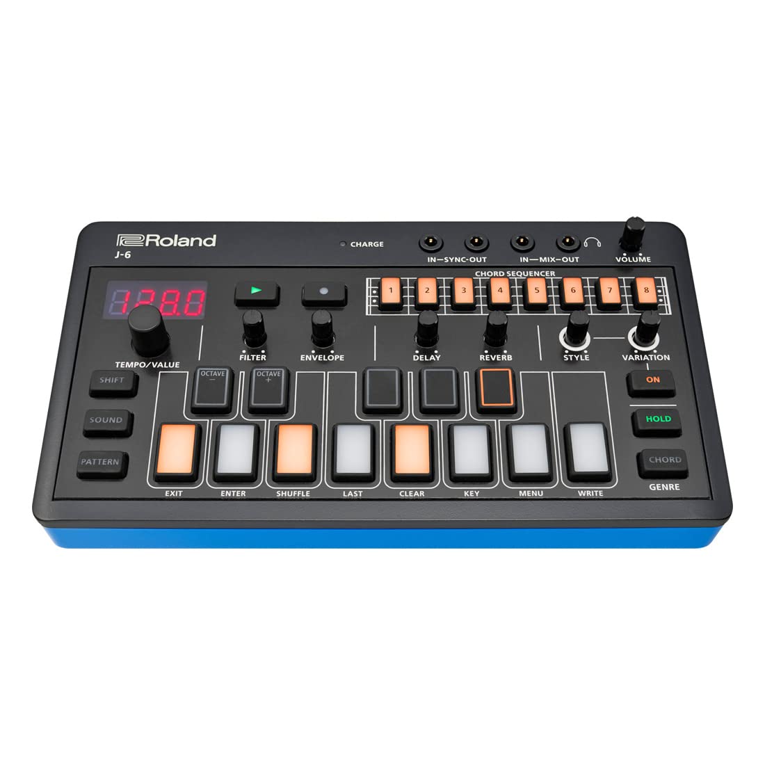 Roland Aira J-6 Chord Synthesizer + keepdrum Kopfhörer