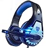 Pacrate Gaming headset voor PC, 3.5 mm Noise Cancelling Hoofdtelefoon met Microfoon Over Ear Surround Basgeluid voor PS4…
