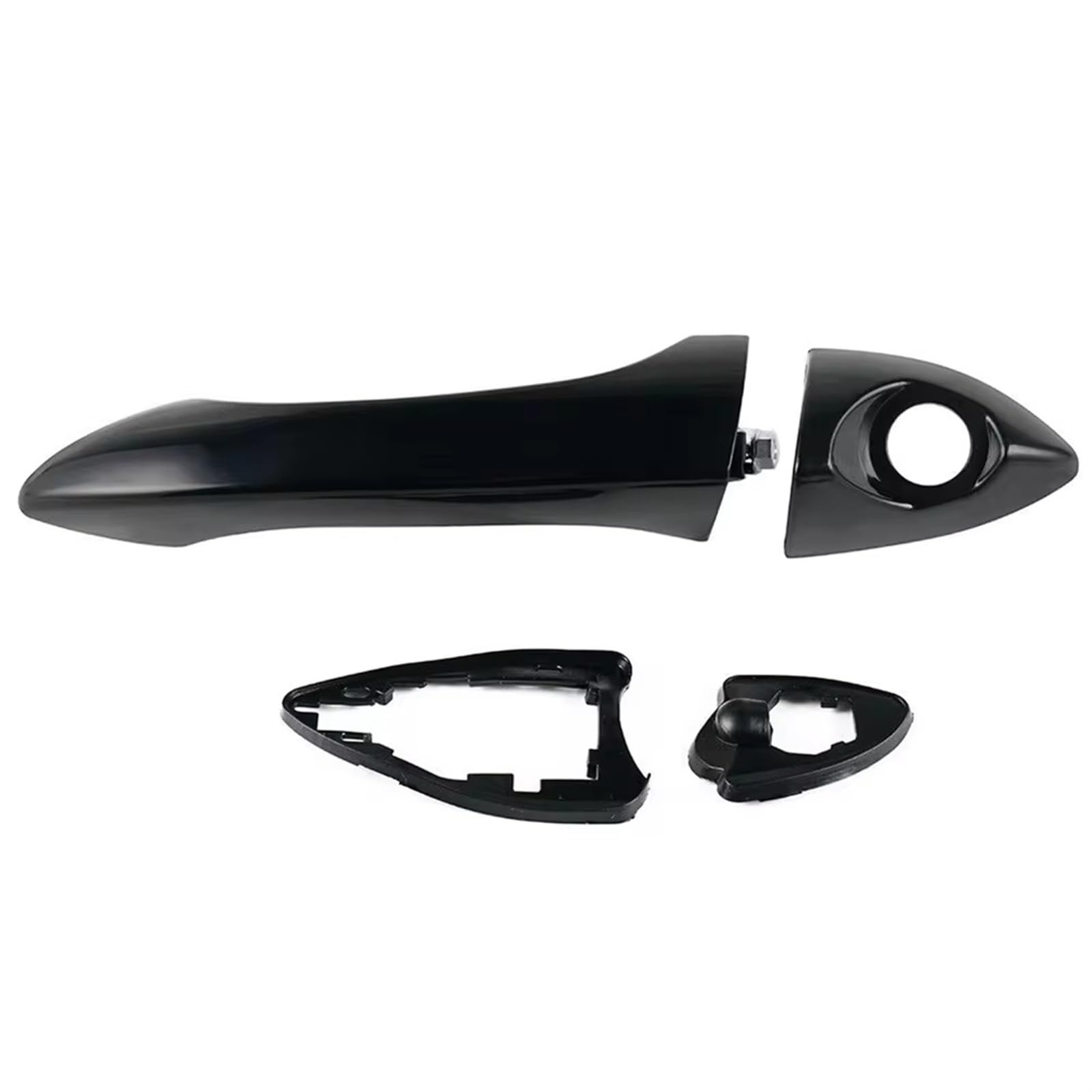 FVBFCDX Car Exterior Handle Compatible with for X5 E53 2000 2001 2002 2003 2004-2006 Outside Exterior Door Handle Kit Front Driver LH Left Side OEM：51218243617