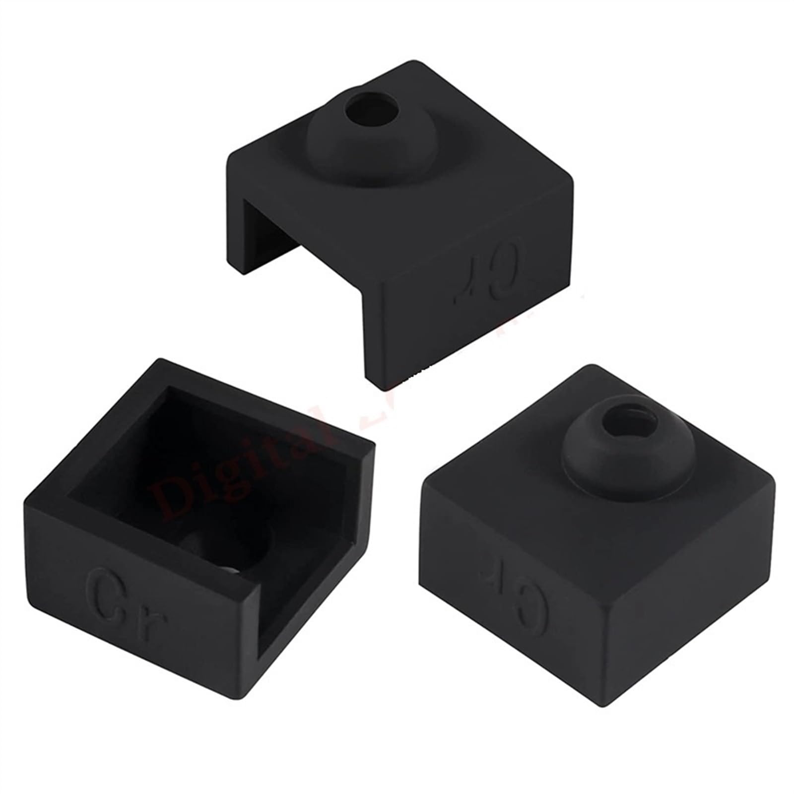 BlissfulAbode Silikonsocke Für 3D-Drucker – 12 Stück, Hitzebeständig Bis 280°C (für Creality Ender 3, CR-10 Uvm.)