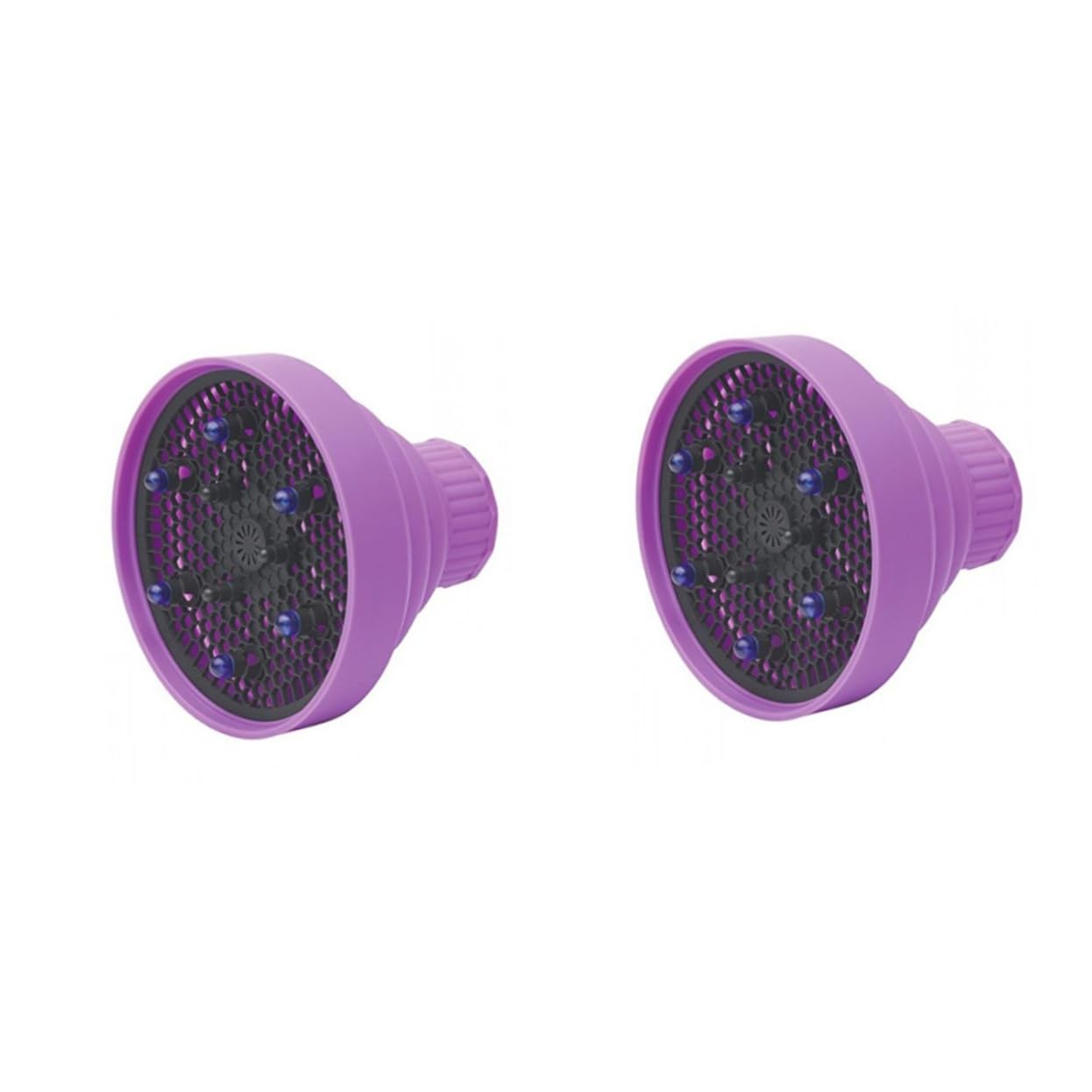 Housoutil 2 Pezzi Diffusore Per Asciugacapelli Per Ricci Diffusore Pieghevole in Silicone Pieghevole 2 3 Pollici
