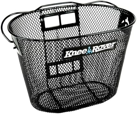 KneeRover Knee Scooter Basket Accessory with Convenient Handle - Knee Rover Basket Attachment Includes Universal Bracket Mount - Part Fits Most Knee Scooter Walker Models