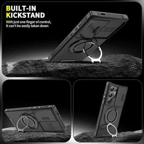 Coque antichoc Armor Samsung S23 Plus avec anneau aimanté et cache caméra intégré - 5