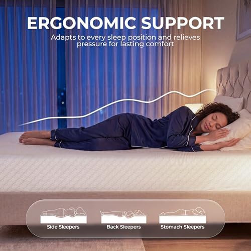 Neo Sleep Twin 8 Inch Cooling Gel Memory Foam Mattress Pressure Relief — view 5