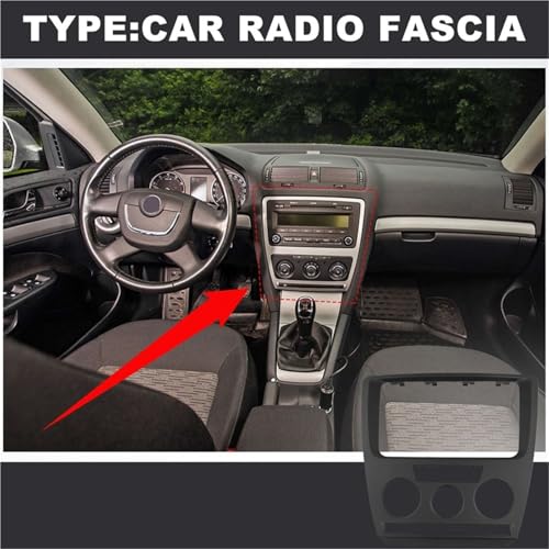 Façade d'autoradio Skoda Octavia 2007-2009 : fixez votre écran de navigation - 4