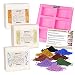 Pifito DIY Hand Soap Making Supplies Kit - Set Includes Premium Melt and Pour Soap Base (Goats Milk, Shea Butter, Oatmeal) and Colorants (Blue, Yellow, Red)