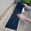 LifeGrip Anti Slip Traction Treads (10-Pack), 6 inch X 32 inch, Best Grip Tape Grit Non Slip, Outdoor Non Skid Tape, High Traction Friction Abrasive Adhesive for Stairs Step, Black