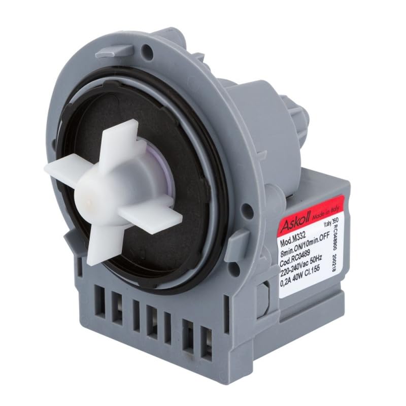Pompe de vidange 40w ASKOLL M231XP C00144997 pour Lave linge ARTHUR MARTIN, CANDY, CURTISS, ELECTROLUX, ESSENTIEL B, FAURE, SAMSUNG, SIDEX, LAVE LINGE HUBLOT...