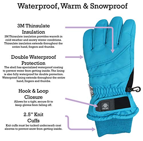 Image of N'Ice Caps Kids Waterproof Winter Thinsulate Warm Gloves