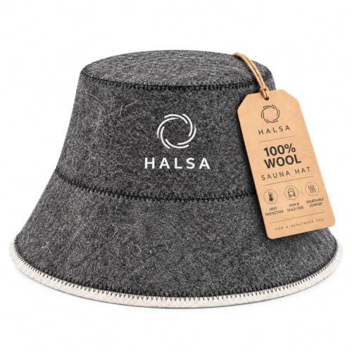 Halsa 100% Wool Sauna Cap – Finnish Banya Bucket