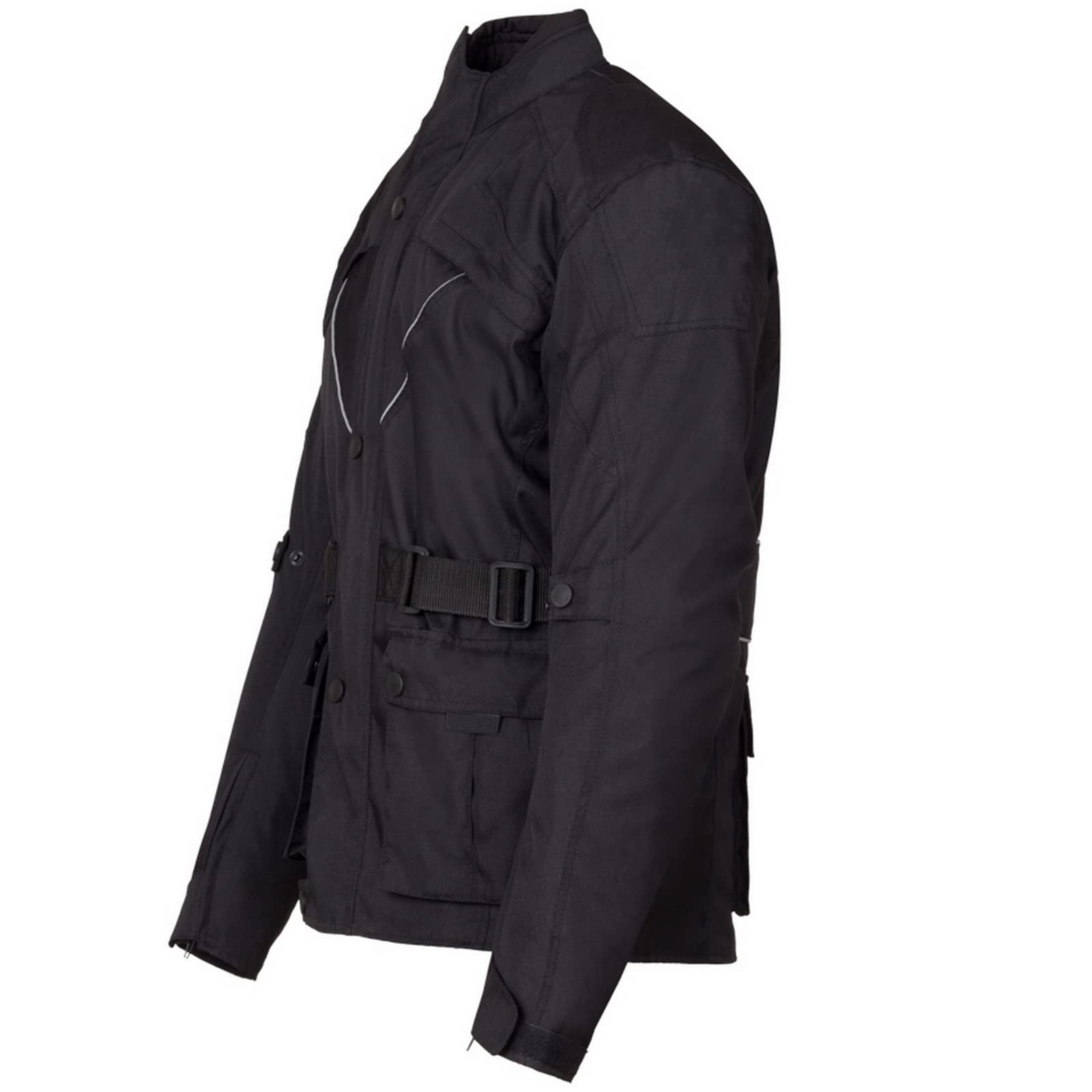 URBAN 5884 Neo Long Giacca da Moto Uomo Con Protezioni CE Removibili in Cordura | Fodera Termica Trapuntata Removibile | Antivento, Antipioggia e Traspirante | Uomo