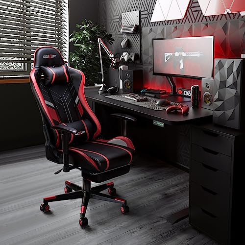 Douxlife Massage Gaming Stuhl – Ergonomischer Bürostuhl für PC und Büro