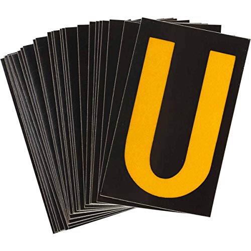 Chiffres et lettres réfléchissants Bradylite Brady 5000-U lot de 10 marqueurs 50046