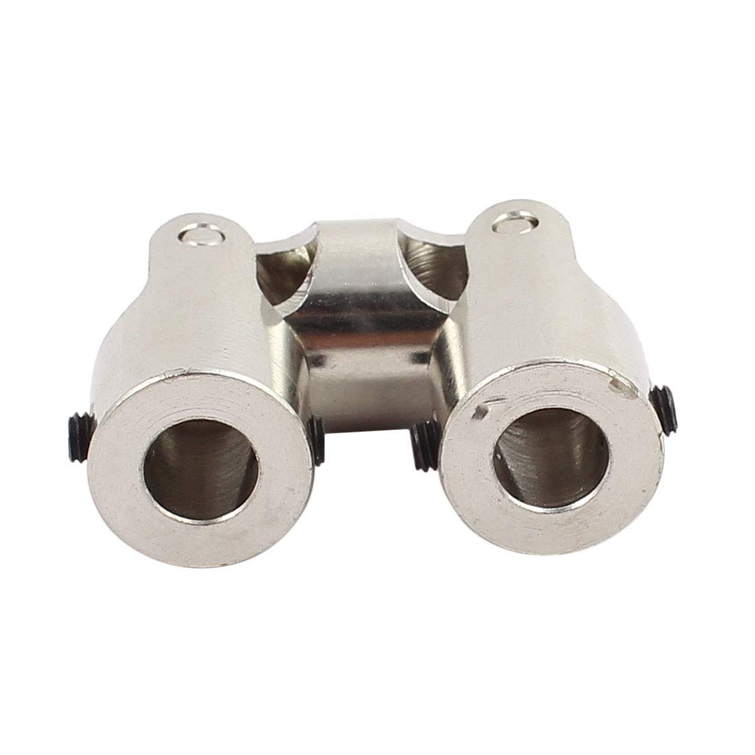 Aexit 6.0mm to Electrical equipment 6.0mm Inner Dia Rotatable Universal Metal U Joint Coupler