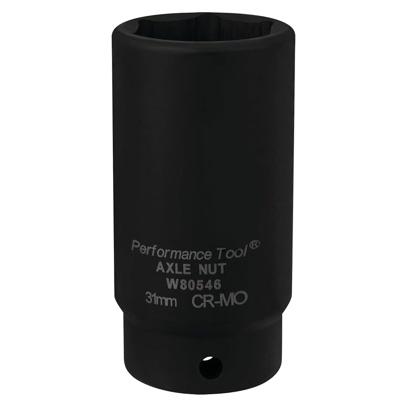 Soquete de 31 mm para Porca de Eixo Dianteiro em Veículos com Tração Dianteira Performance Tool W80546