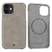 Produktbild BULLAZO Menor Classic  kompatibel mit iPhone 12 Mini 5,4" Case Handy Schutzhülle aus hochwertigem Leder, grau