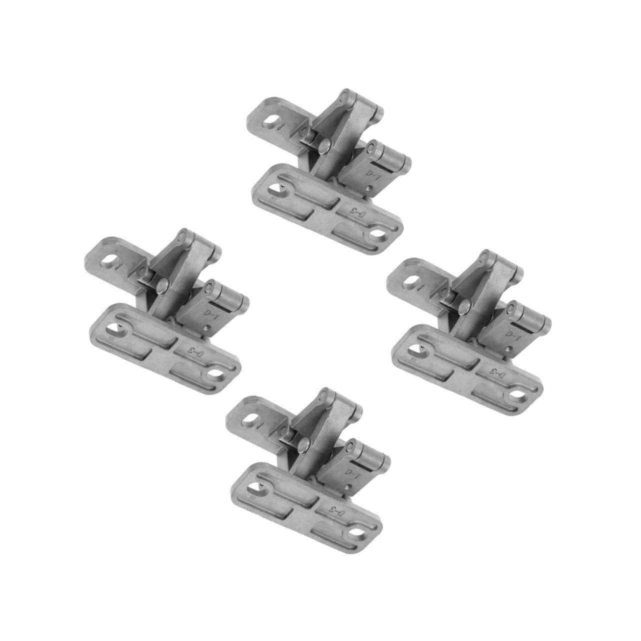 TEHAUX 4 Piezas Bisagras Invisibles Inoxidable de Alta Resistencia para Puertas y Equipos de Seguridad Instalación Simplificada y Diseño Elegante