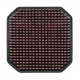 Yunmeryker Pendler Autositzkissen für Rückenprobleme, kühlende Sitzauflage mit Massagefunktion, ergonomisches Ganzjahres-Autositzkissen 42x42/82cm, Weinrot