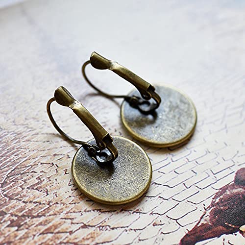 Vintage Starry Night Landscape Painting Glass Dangle Earrings For Women Art Jewelry Van Gogh Starry Sky Oil Painting Drop Earrings For Girls (A) #TOP7