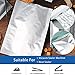 50 Pack 1 Gallon Mylar Bags for Food Storage with Oxygen Absorbers for Rice, Grains, Coffee Beans and Emergency Long Term Food Storage