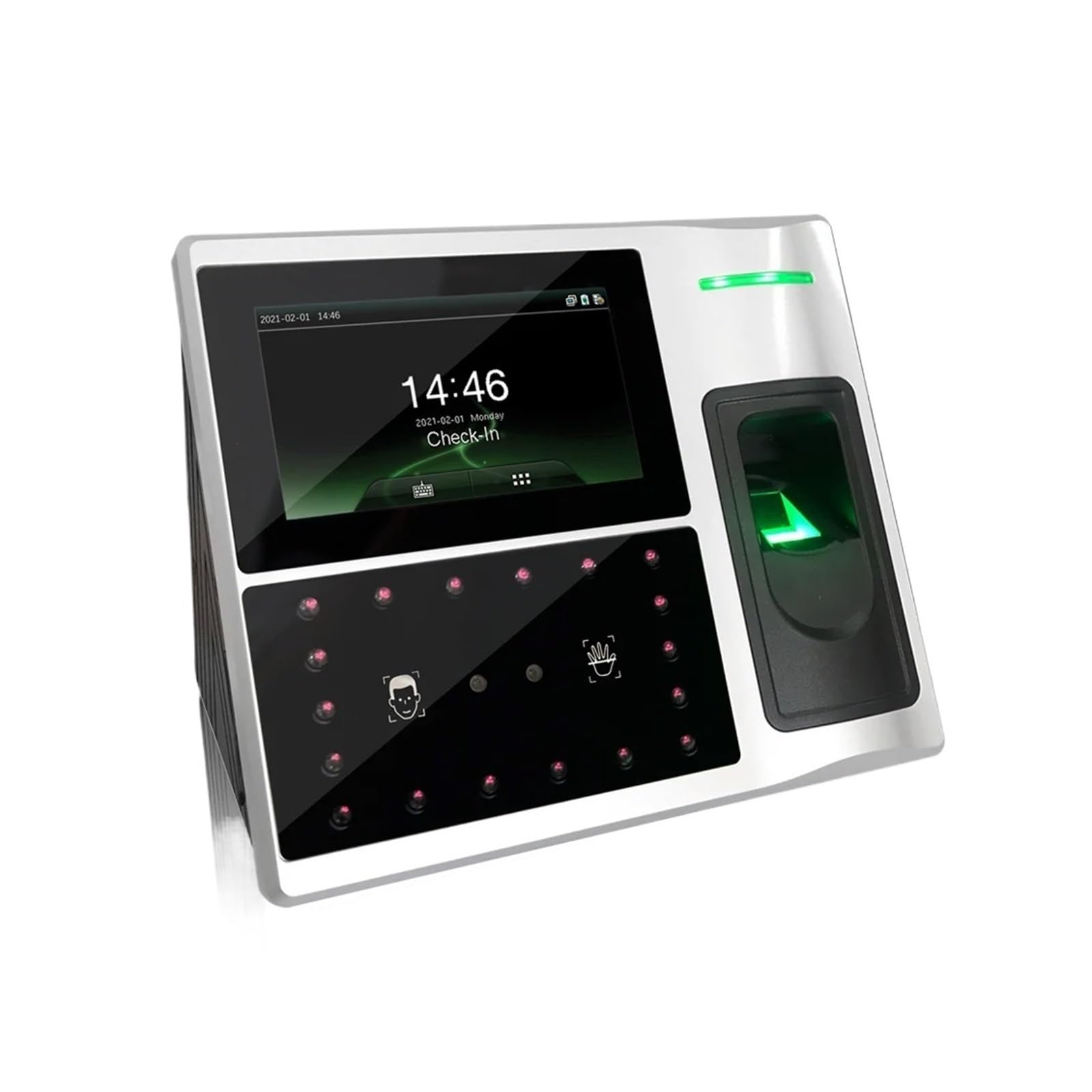 Reloj de Control de Tiempo, máquina de reconocimiento de Palma, de verificación de Asistencia con Software de de nómina