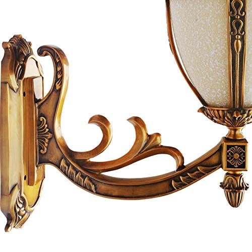 Lumière murale extérieure antique en bronze avec détecteur