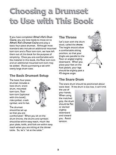 Alfred's Kid's Drumset Course: The Easiest Drumset Method Ever!, Book & Online Audio 5 51bfaa8eWcL
