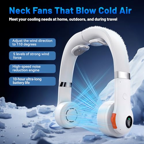 Ventilateur de cou contre la canicule : fraîcheur glacée à angle 110° - 4